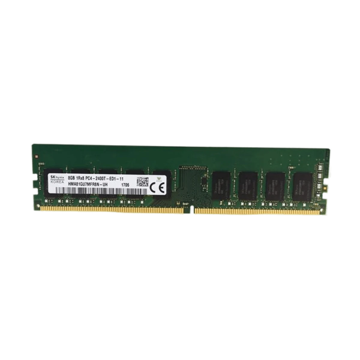 SKhynix (HMA81GU7MFR8N-TF) 8Gb DDR4 PC4-2133P RDimm Single Sided RAM 288pin 1.2V - Green PCB