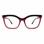 Cat-eye glasses red and black
