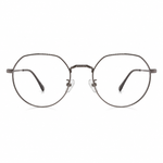 Round eyeglasses with thin frame 