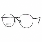Black eyeglasses on a white background