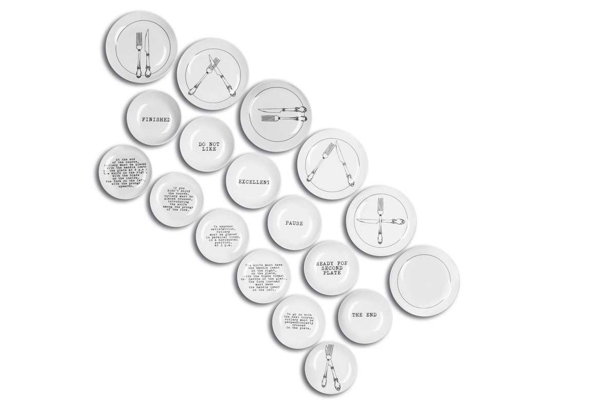 Galateo Dinner Set - 18-Piece Vintage Style Tableware