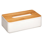 Tissue Box PP Nature, Bamboo Lid