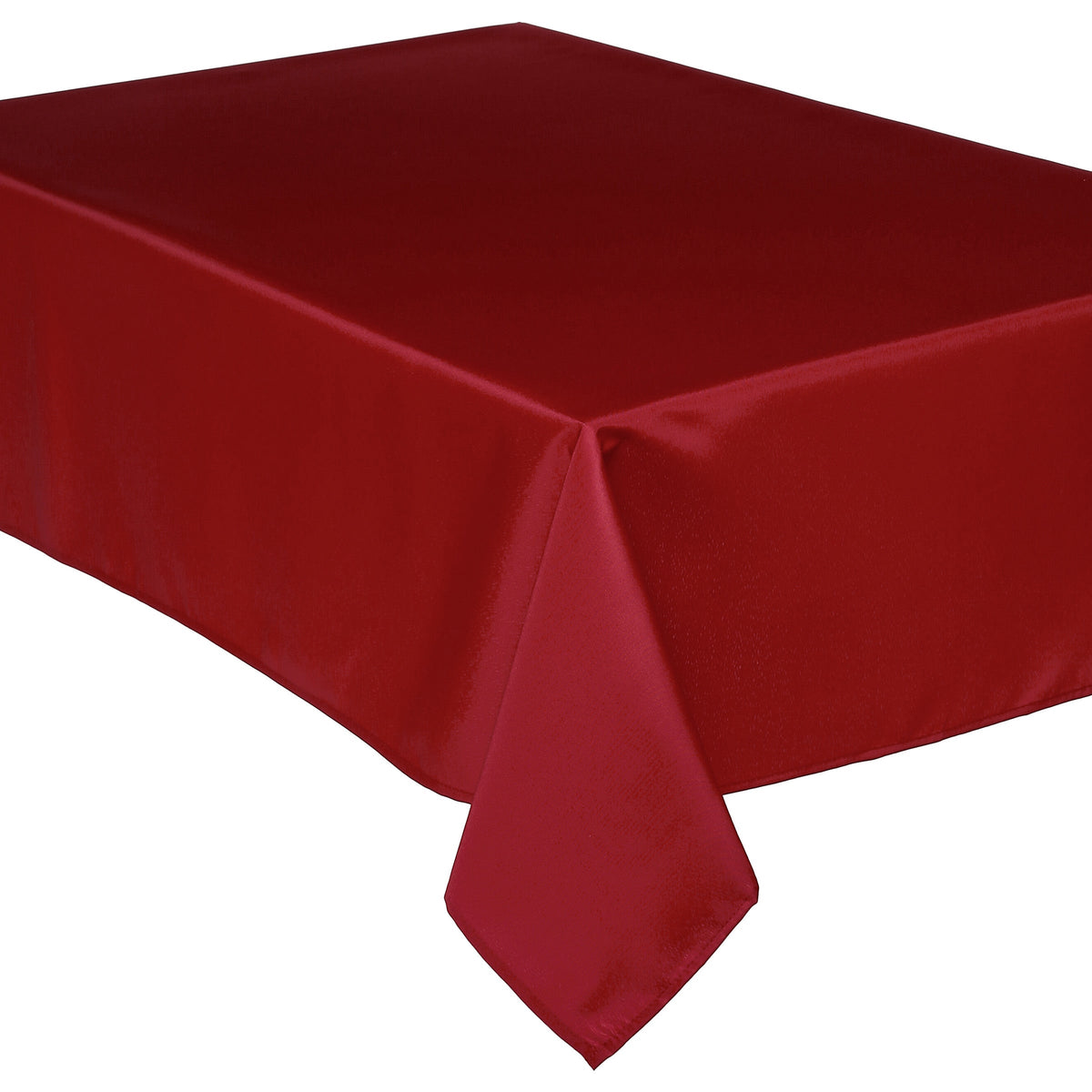 Red Anti-Stain Tablecloth Rectangular Polyester, 240x140 & 300x150 cm