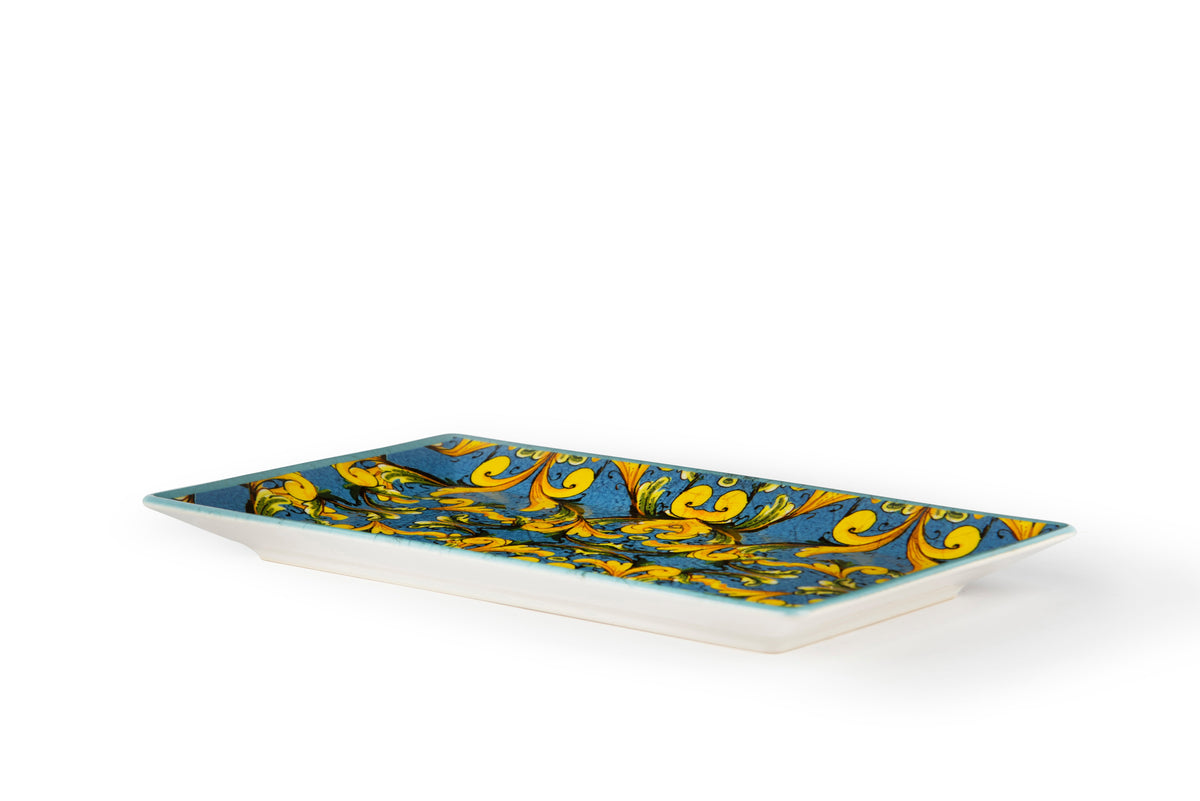 TRINACRIA Rectangular Ceramic Plate - 25x15 cm