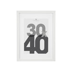 Wood Photo Frame "Eva" - Minimalist Rectangular Wall Frame with Mat