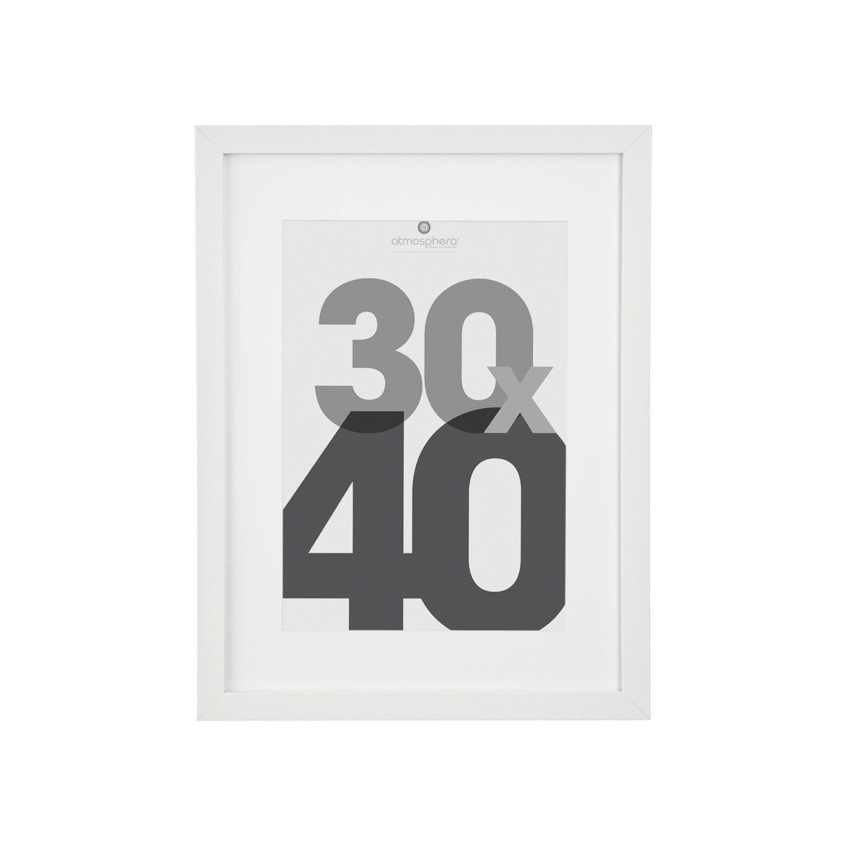Wood Photo Frame "Eva" - Minimalist Rectangular Wall Frame with Mat