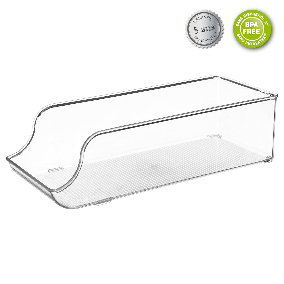 Fridge Storage Box 9 Can – Clear Plastic Organizer