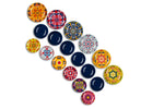 Venice Dinner Set 18 Pcs Colorful Stoneware Plates Modern Tableware