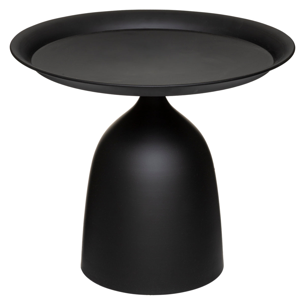 Gabin Totem Coffee Table, Steel, Black, D. 50 x H. 43.5 cm