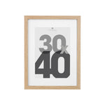 Wood Photo Frame "Eva" - Minimalist Rectangular Wall Frame with Mat