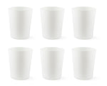 "PORTOFINO" Set of 6 Blown Glasses - Ergonomic Grip, 300ml
