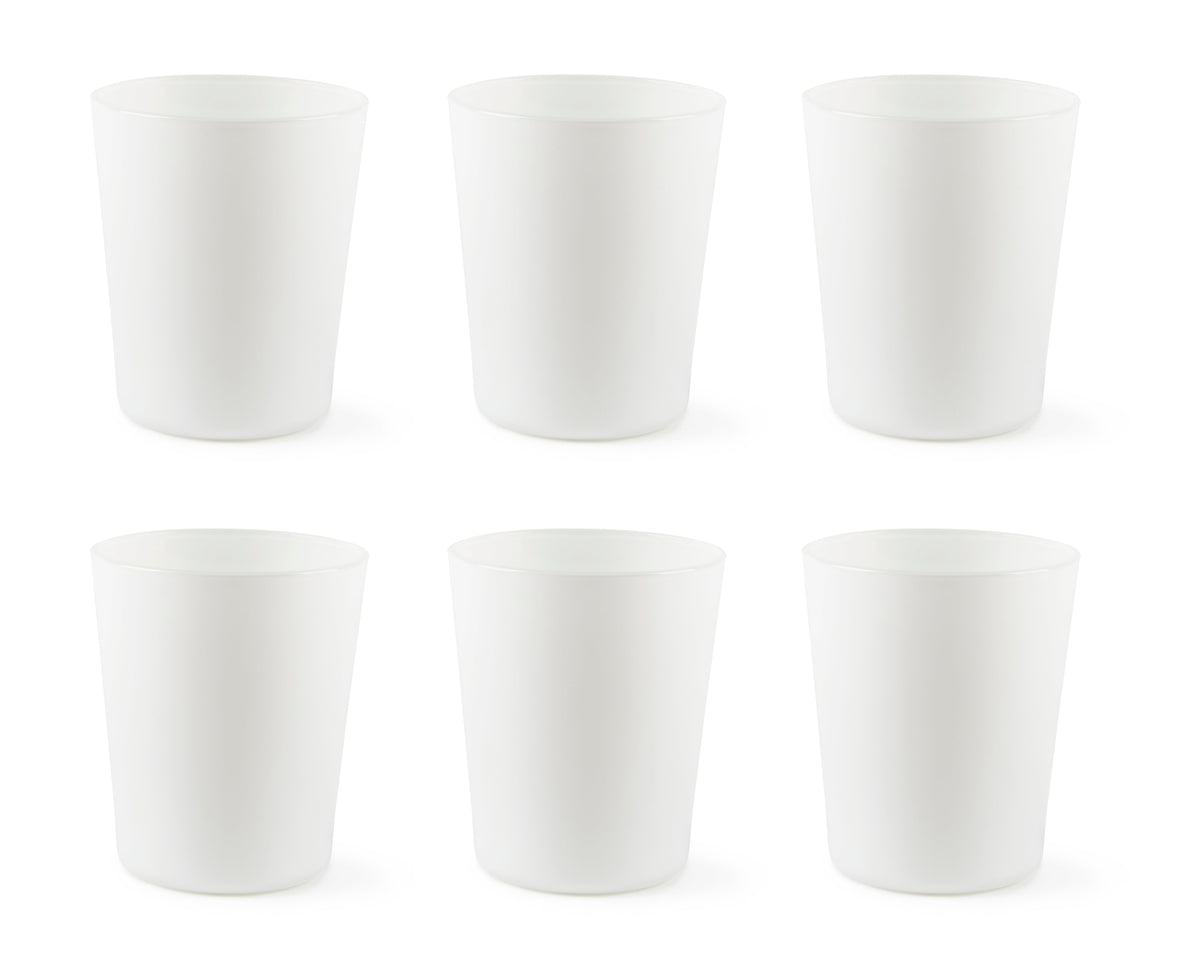 "PORTOFINO" Set of 6 Blown Glasses - Ergonomic Grip, 300ml