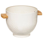 Metal Strainer with Bamboo Handles, 4.5L