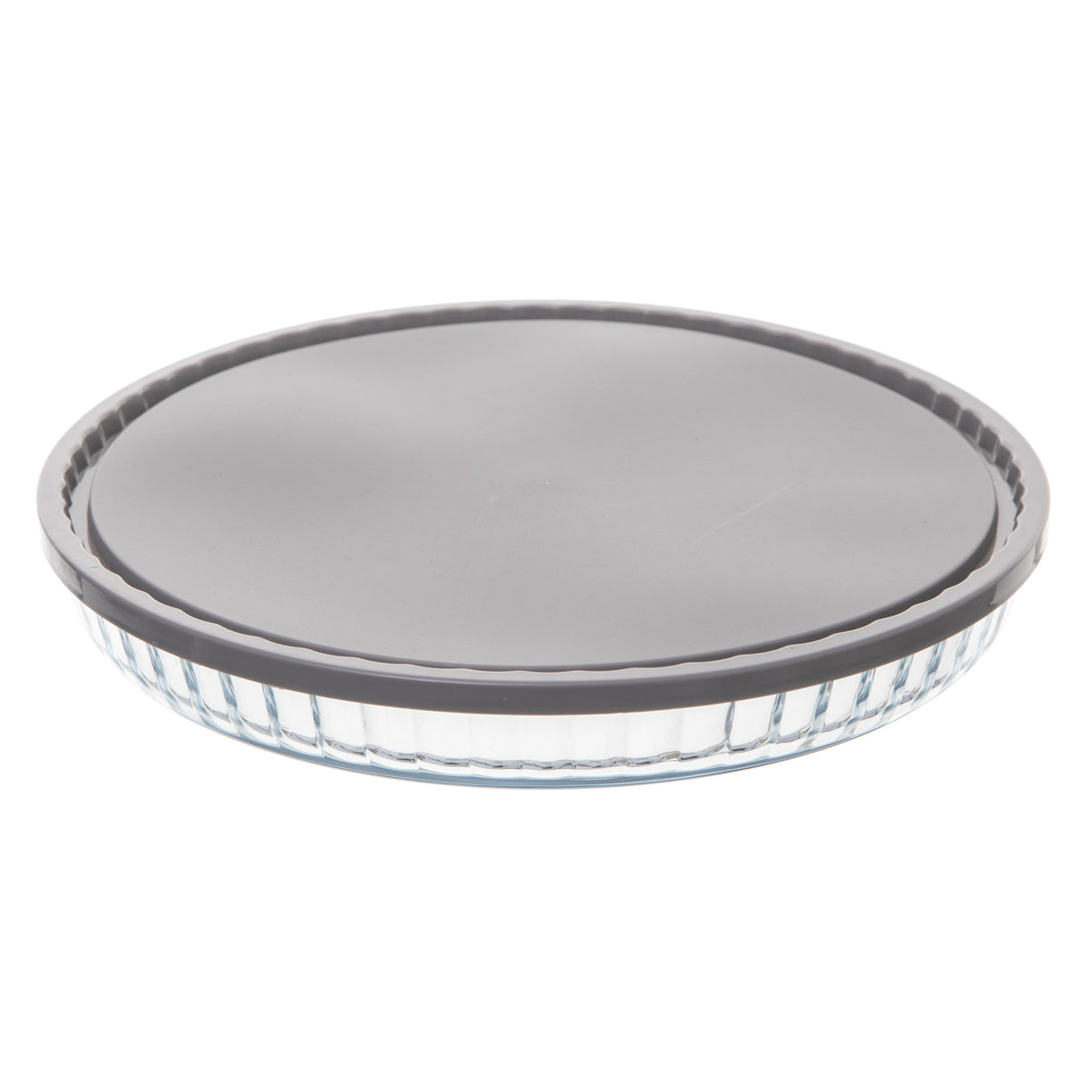 Keep Eat Glass Pie Dish with Lid – Borosilicate Oven & Microwave Safe