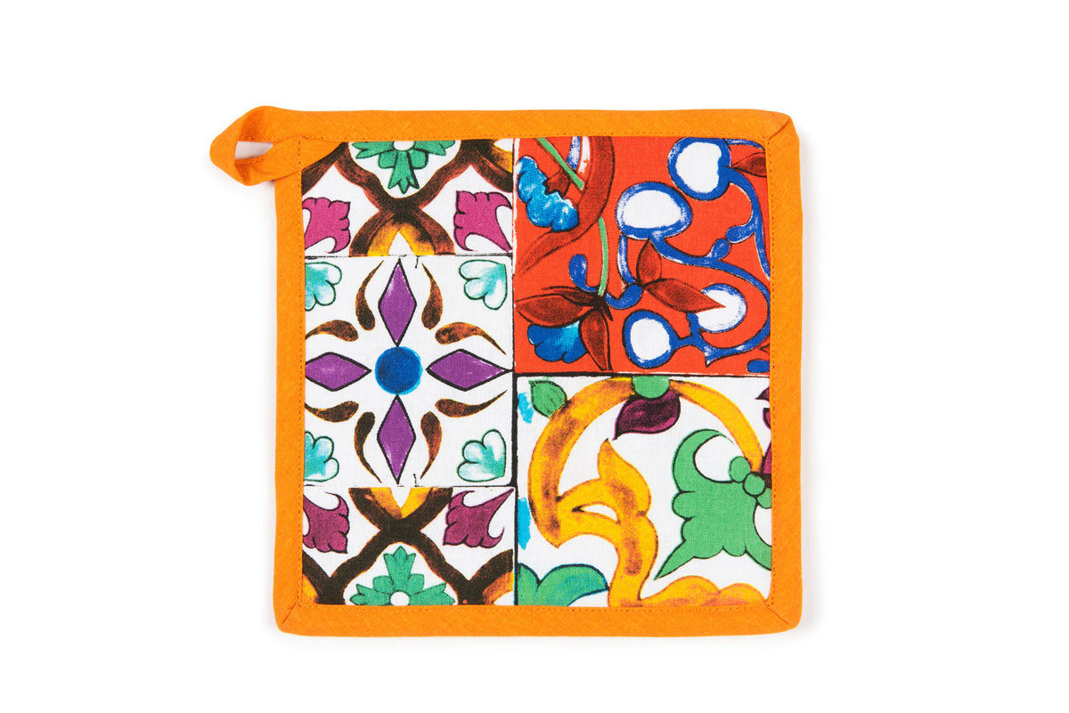 LISBONA Pot Holder - Cotton & Polyester Padding, 20x20 CM