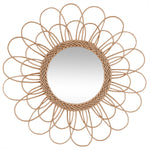 Rattan Flower Mirror Cayetana