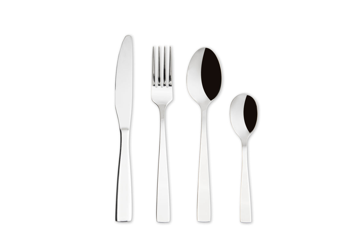 SHADOW 16 PCS SILVER FINISH CUTLERY SET