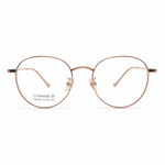 Eyeglasses rose gold