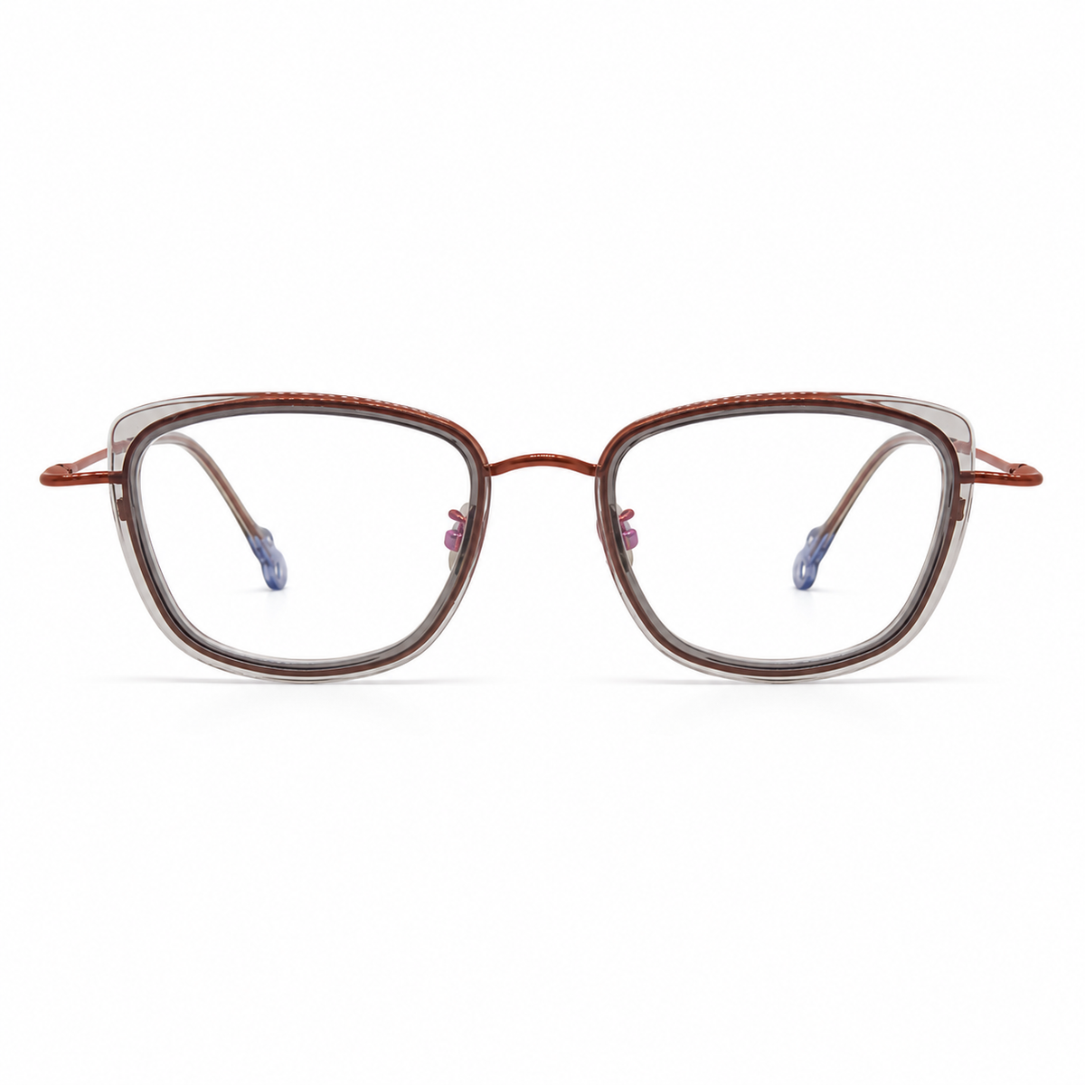Eyeglasses orange framed