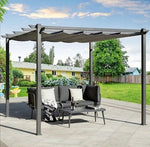 Barbados Terraza Outdoor Pergola Metal Frame 3x3m Patio Awning