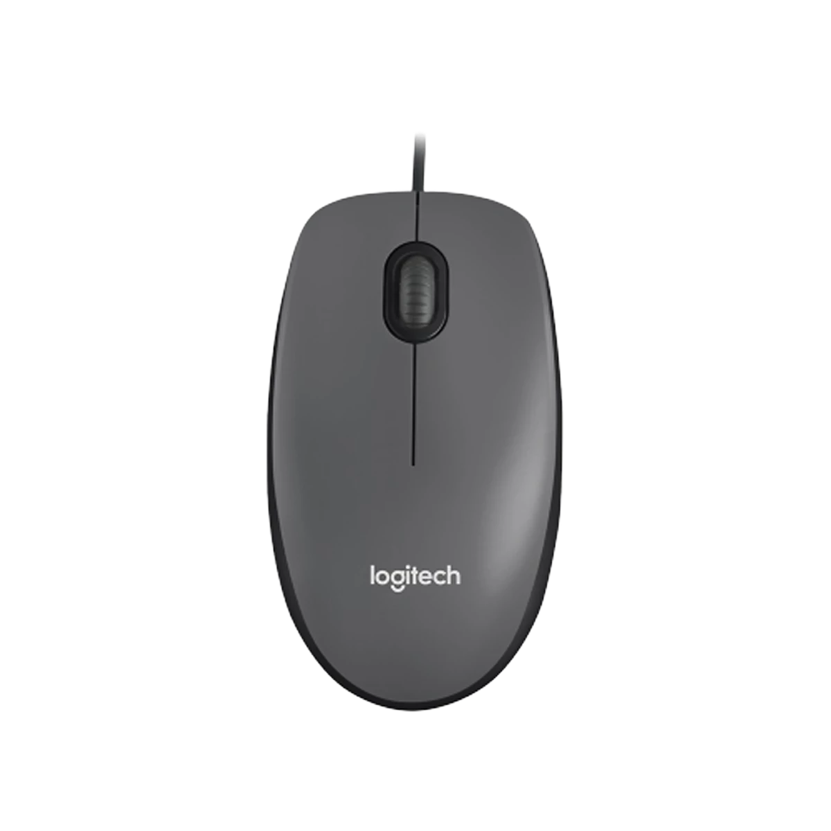 Logitech (910-001793) M90 Wired Easy Scrolling USB Mouse - Dark Grey