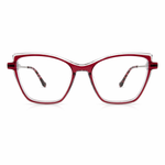 Cat eye eyeglasses red