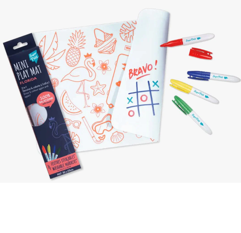 Superpetit Coloring PlaceMat + 5 Erasable Markers - Florida