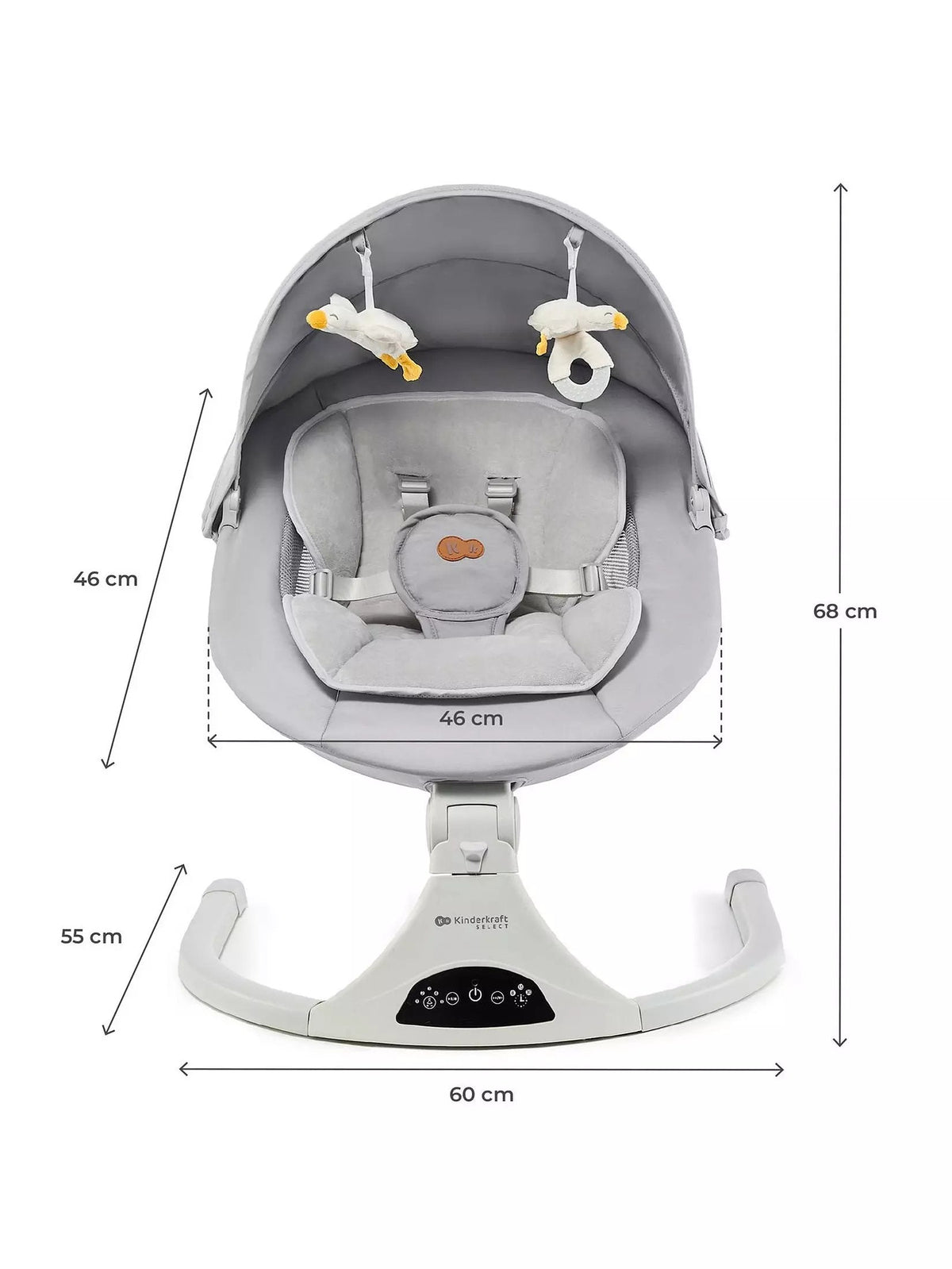 Tulsy: 2-in-1 Electric Rocker & Bouncer - Grey
