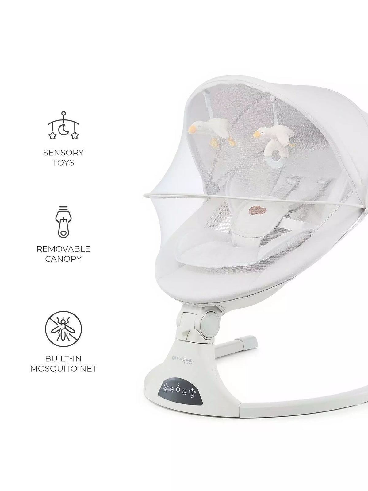 Tulsy: 2-in-1 Electric Rocker & Bouncer (Beige)