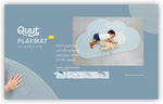 Quut Foam Floor Play Mat Cloud Playmat Dusty Blue