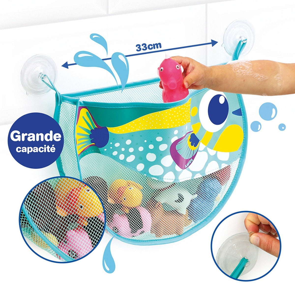 LUDI Fish Net Bath Toy Set