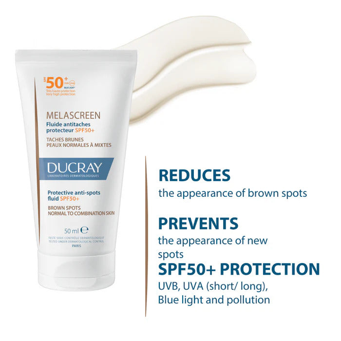 Ducray Melascreen Protective Anti-Spots Fluid SPF50+ 50ml – High Protection for Dark Spots
