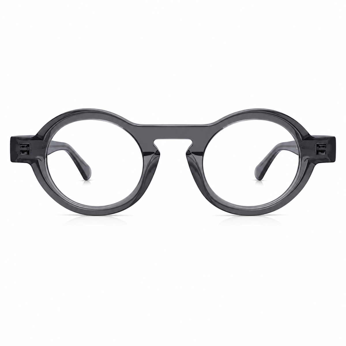 Round eyeglasses black