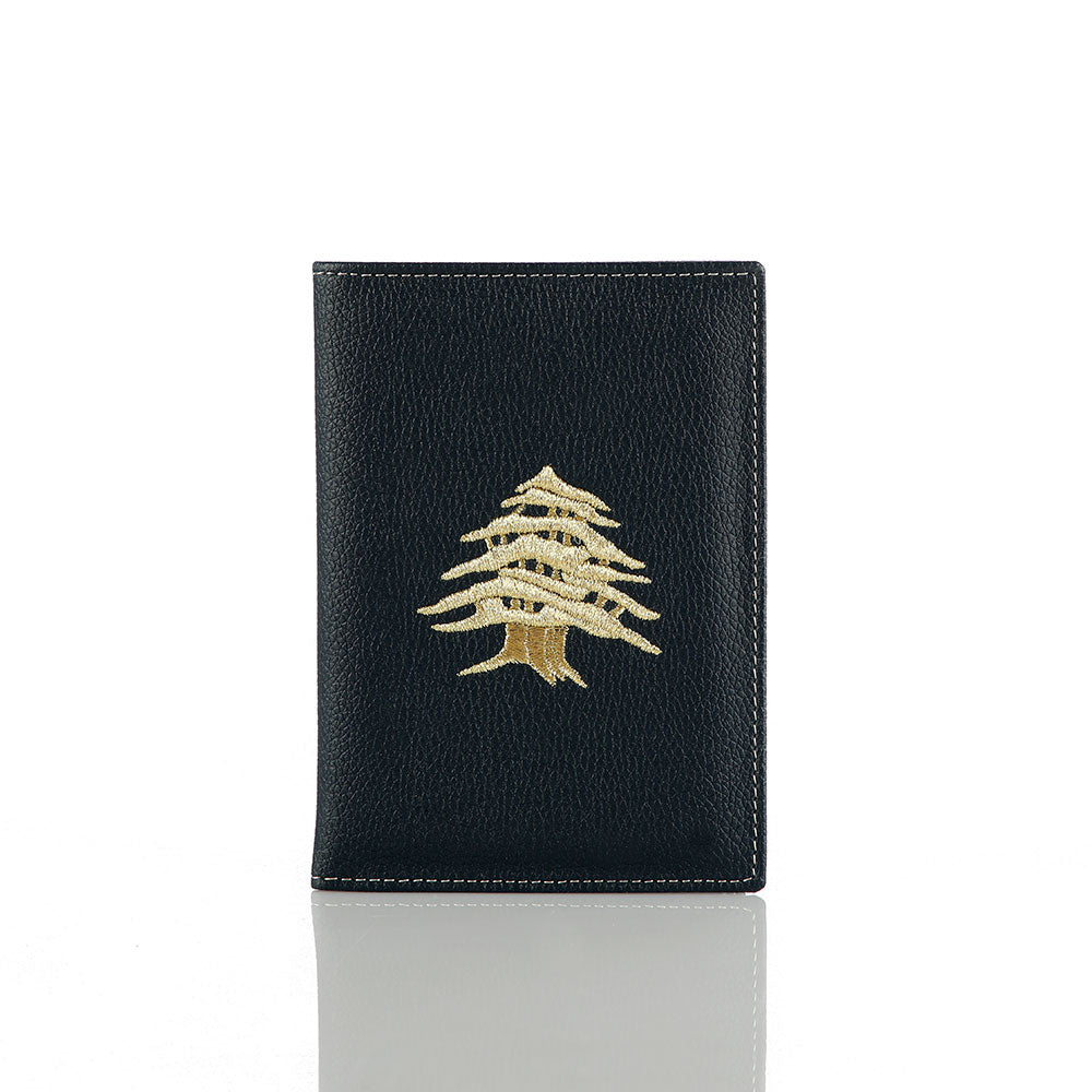 Black Cedar Passport Holder