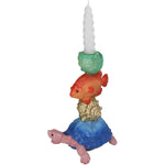 Sea Creatures Polyresin Candle Holder 16 x 12.5 x 23 cm Multicolor