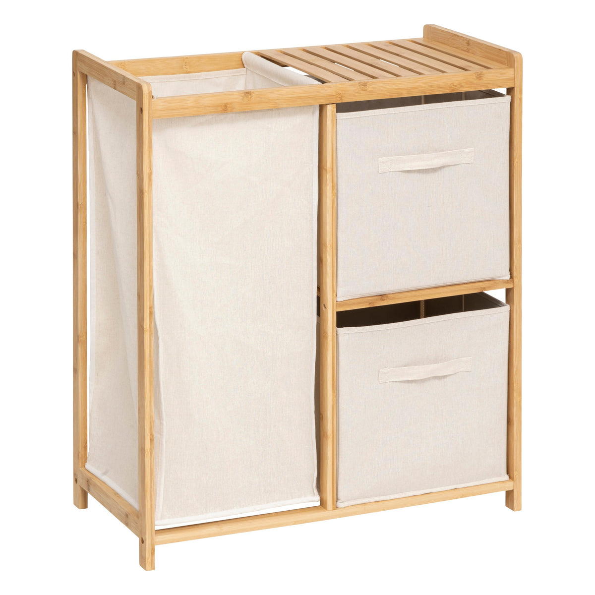 Tidy Box Shelf with 1 Laundry Basket and 2 Storage Baskets