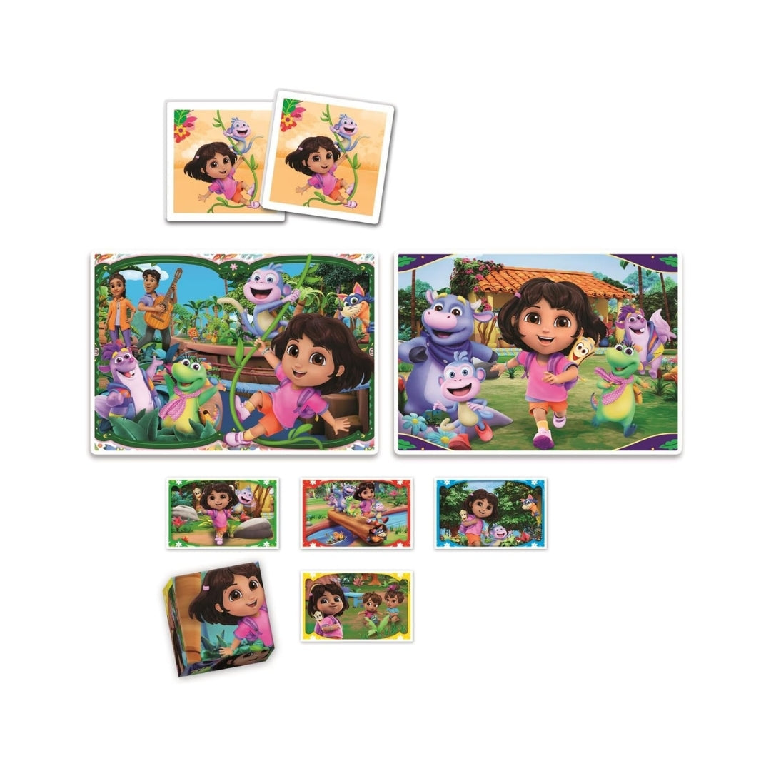 Clementoni Edukit 4-in-1 Dora Puzzle