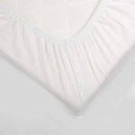 Trois Kilos Sept Bamboo Terry Cloth Mattress Protector – White (40x80 cm)