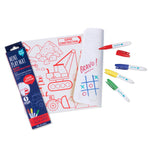 Superpetit Construction Coloring Placemat & 5 Markers