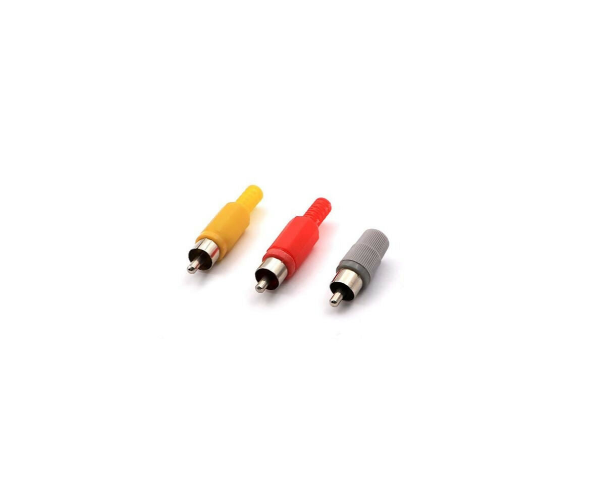 Audio Connector | RCA Male | Plastic | Color