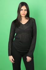 Gaïa See-Through - Long Sleeve Black