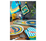 Corfu Pot Holder - Colorful, Durable, 20x20 cm