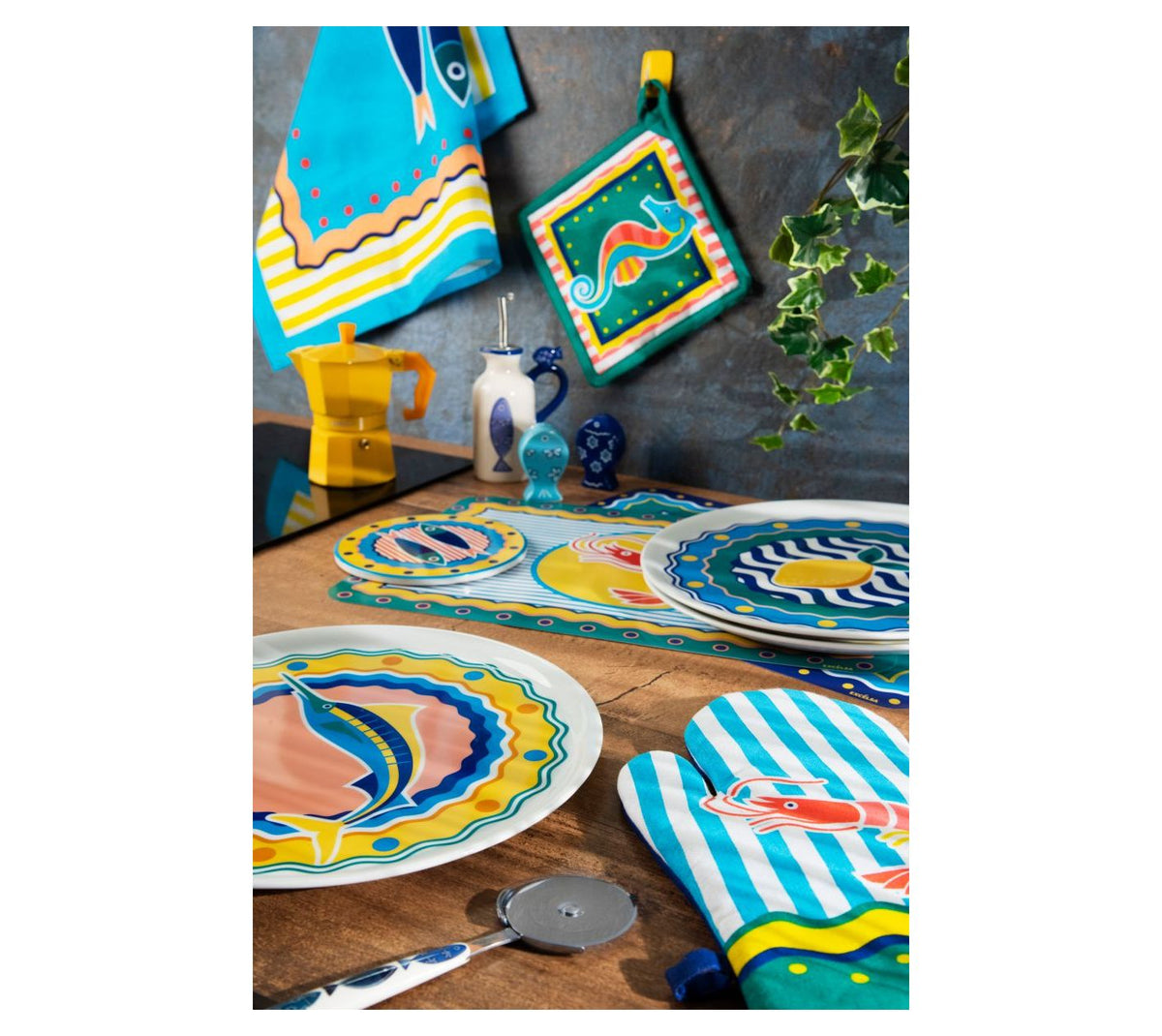 Corfu Pot Holder - Colorful, Durable, 20x20 cm