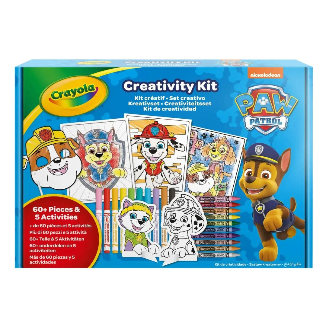 Crayola PAW Patrol Creativity Kit with coloring tools and character activity pages