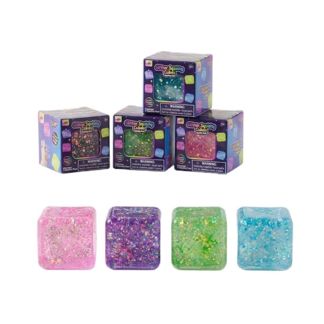 Glitter Squishy Small Cubes