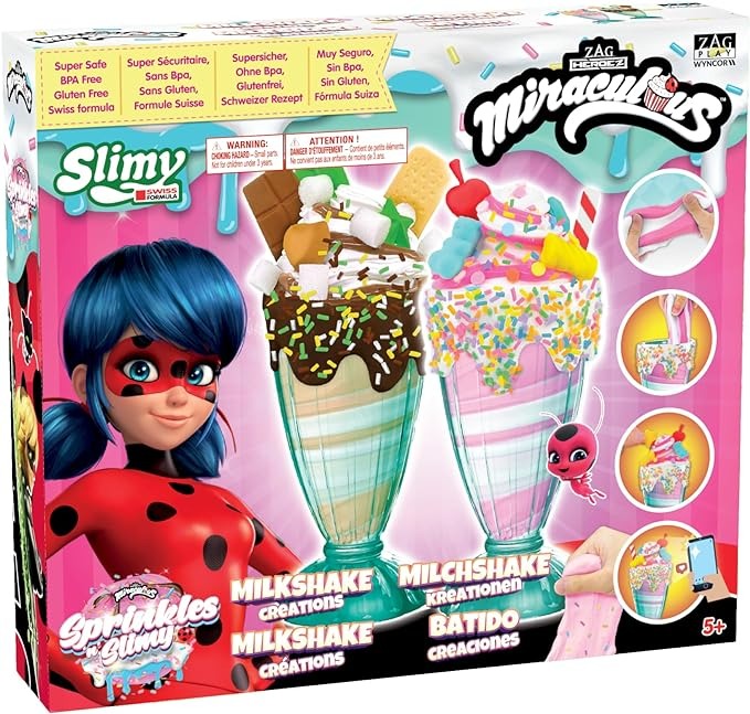 Zag Miraculous Ladybug Sprinkles n' Slimy Milkshake