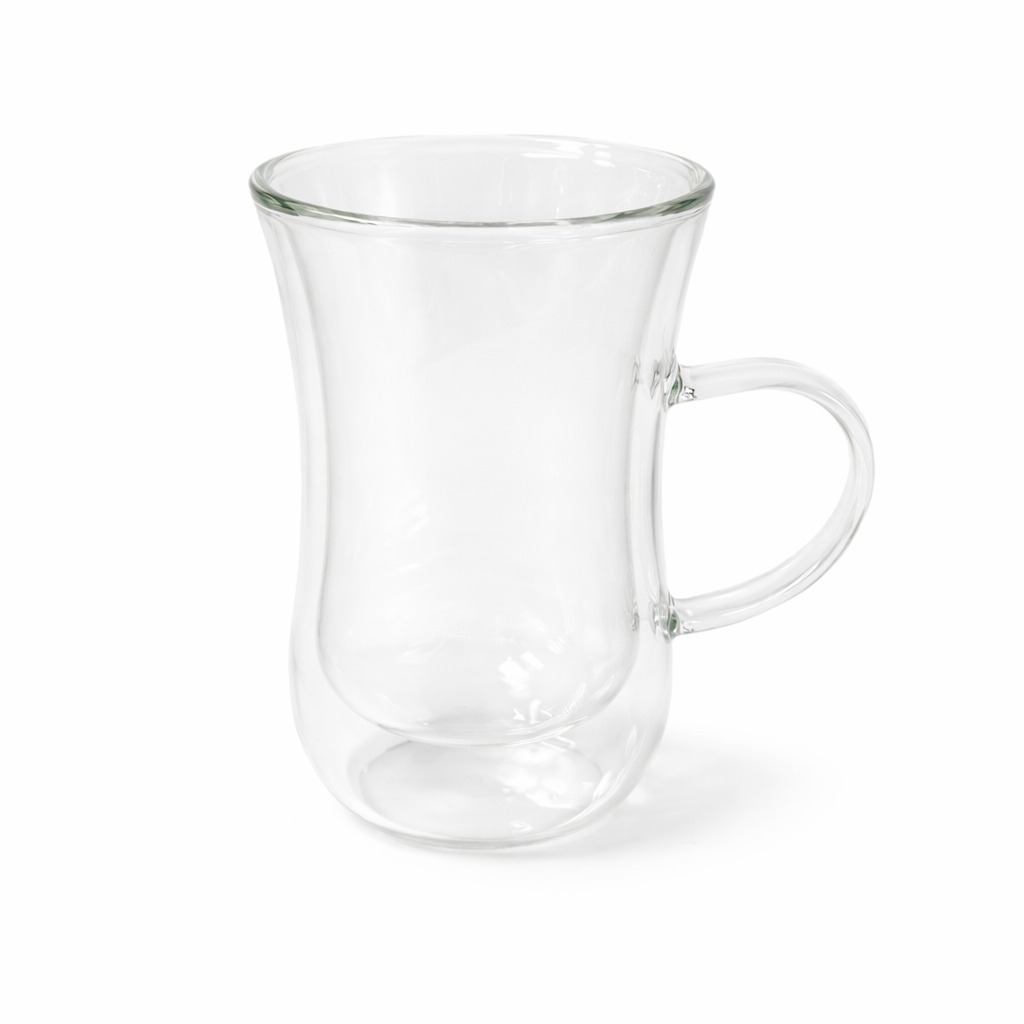 Double Wall Glass Cup 100 ml Heat-Resistant