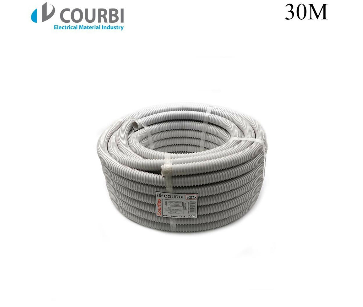 Cable Organizer | Flexible Spiral Tube | 25mm | 30M | Gray | Courbi