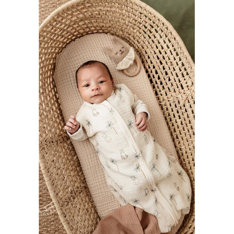 Candide Douillette Newborn: Print Swaddle – Tiger (3-9 Months)