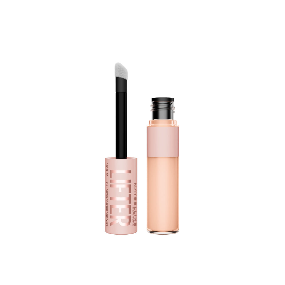 Maybelline Lifter Serum Concealer, Full Coverage, Includes 2% Peptides + Caffeine to Hydrate & Brighten Under Eyes .